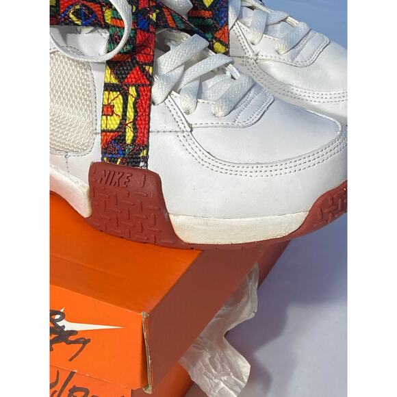 Nike Air Raid Peace White Red 318759-161 US 5.5Y OG 2008 - Picture 5 of 14